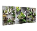 artissimo 3er-Bilderset Wandbilder grün Kräuter auf Löffeln Bild 2
