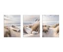 artissimo 3er-Bilderset Wandbilder Strand und Meer Nordsee Dünen Bild 4