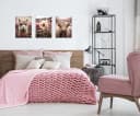 artissimo Mehrteilige Bilder Bilderset 3er-Set Wandbilder-Set Tiere Alpaka und Hochlandrind Bild 3