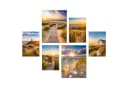 artissimo 6er-Bilderset Wandbilder Strand Sonnenuntergang Forex Bild 4