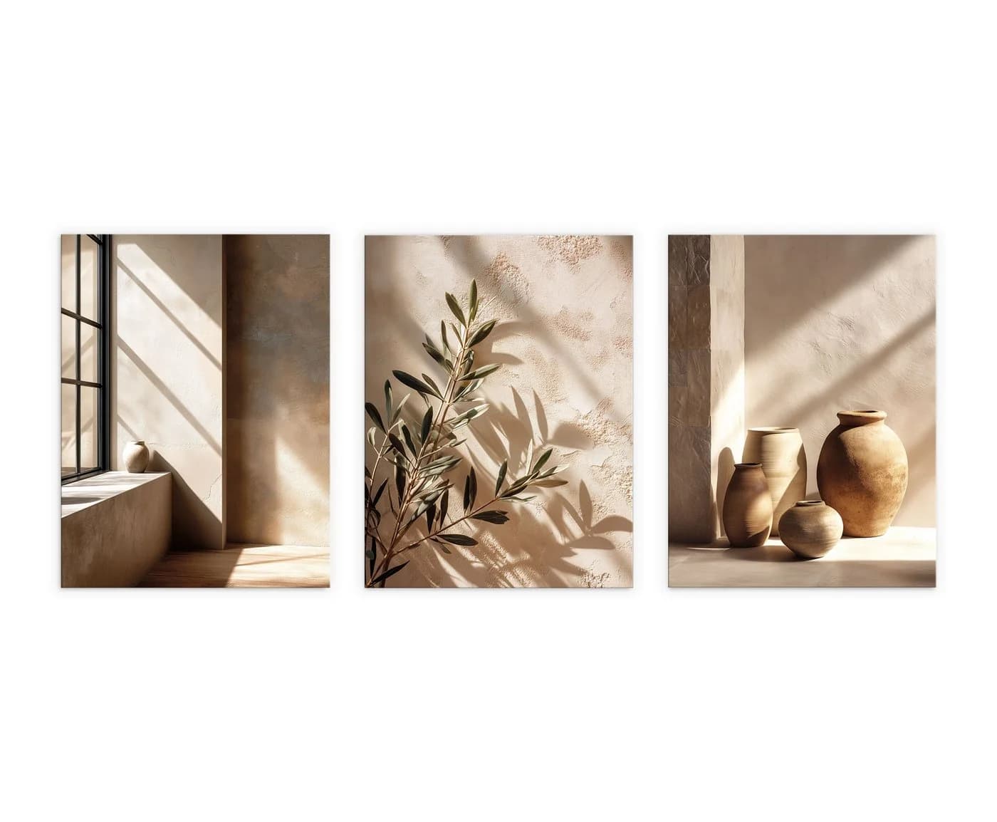 artissimo 3er-Bilder-Set Japandi Wanddeko Beige Braun - Bild 5