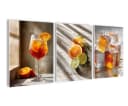 artissimo 3er-Bilder-Set Cocktail-Motive Orange Beige Forex Bild 2
