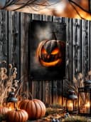 artissimo Halloween Gartenposter 60x90cm wetterfest Kürbis Bild 4