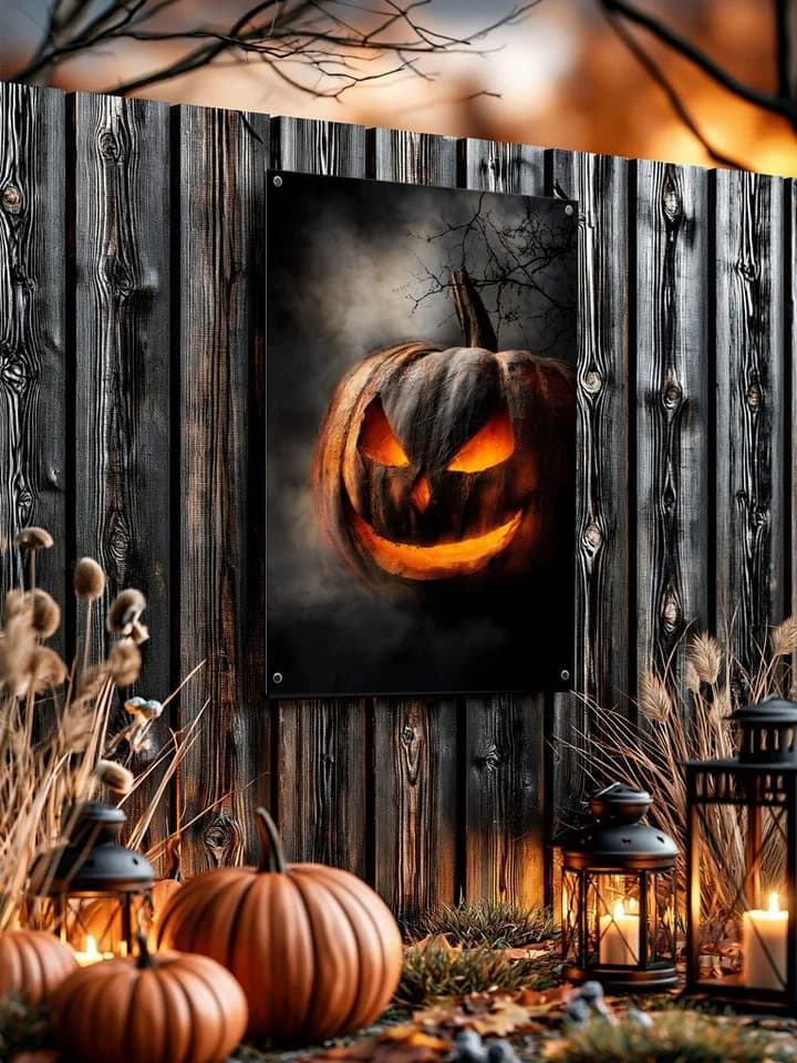 artissimo Halloween Gartenposter 60x90cm wetterfest Kürbis - Bild 4