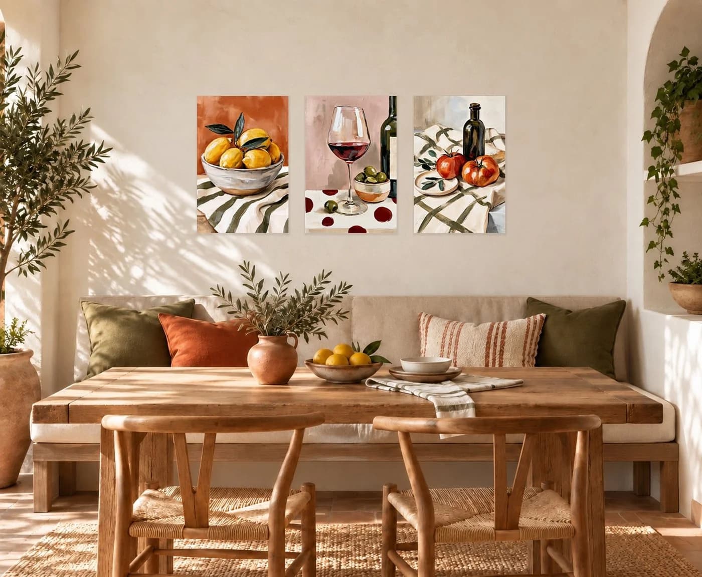 artissimo 3er-Bilderset Wanddeko mediterran Stillleben Forex - Bild 3