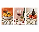artissimo 3er-Bilderset Wanddeko mediterran Stillleben Forex Bild 5