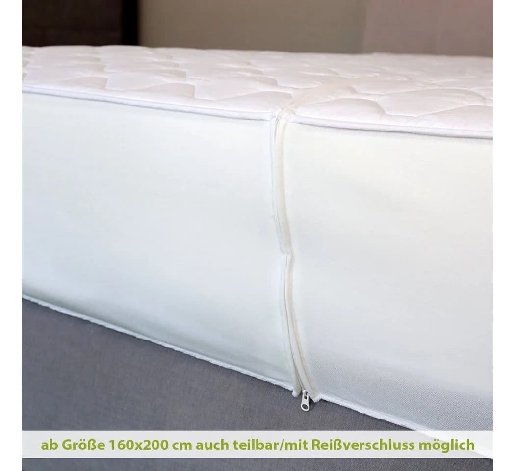 BETTWARENSHOP Matratzenauflage Wasch-Cotton Weiß 100% Baumwolle - Bild 3