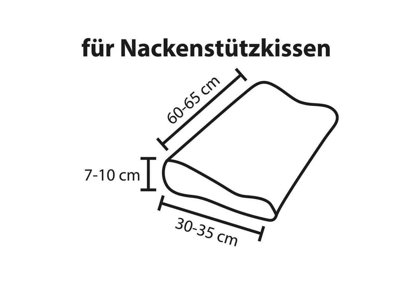 TRAUMSCHLAF Kissenbezug Universal Schwarz mit Reißverschluss