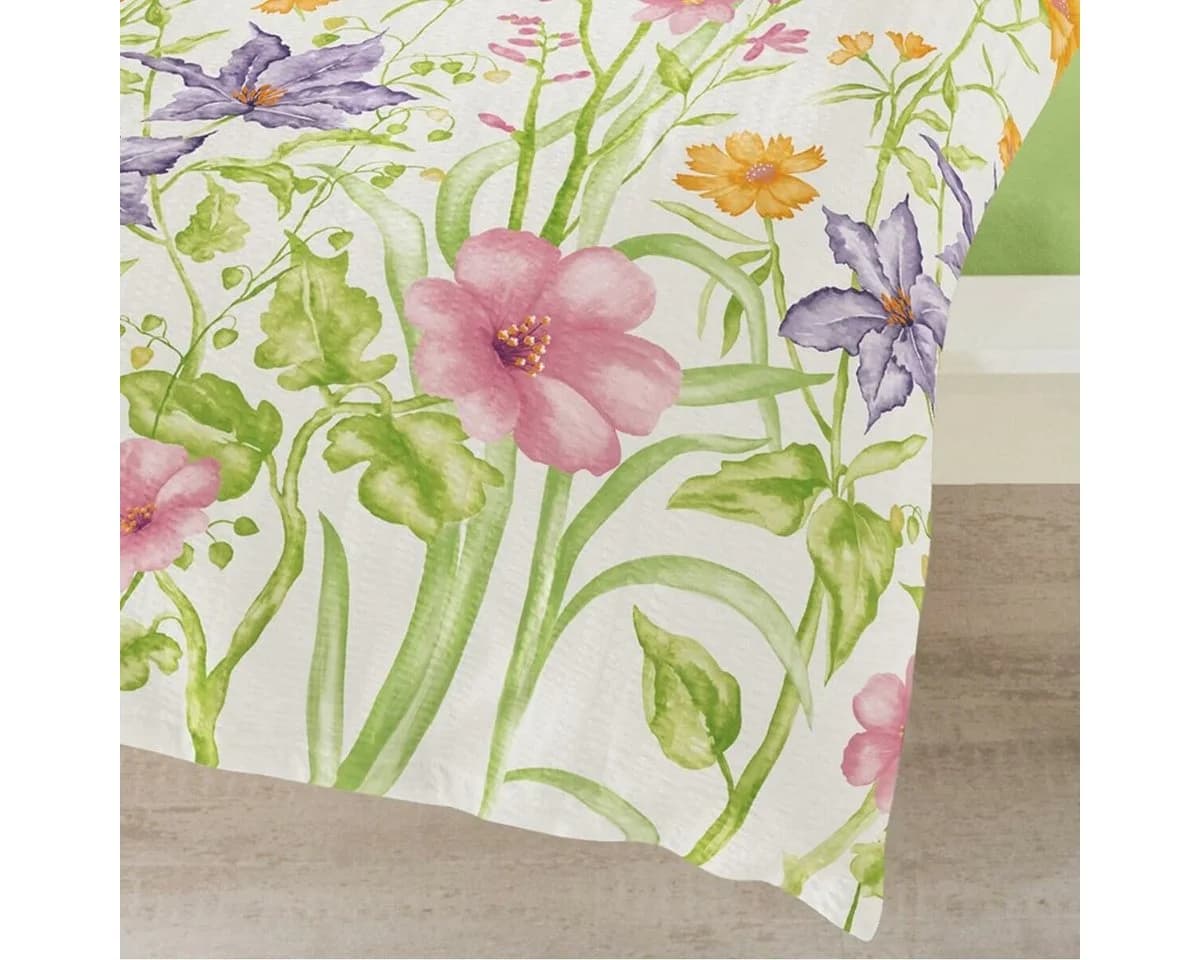 TRAUMSCHLAF Bettwäsche Blumenwiese Seersucker 2-teilig Bügelfrei - Bild 3