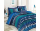 TRAUMSCHLAF Bettwäsche Marley Renforcé 2-teilig Blau Baumwolle Bild 2