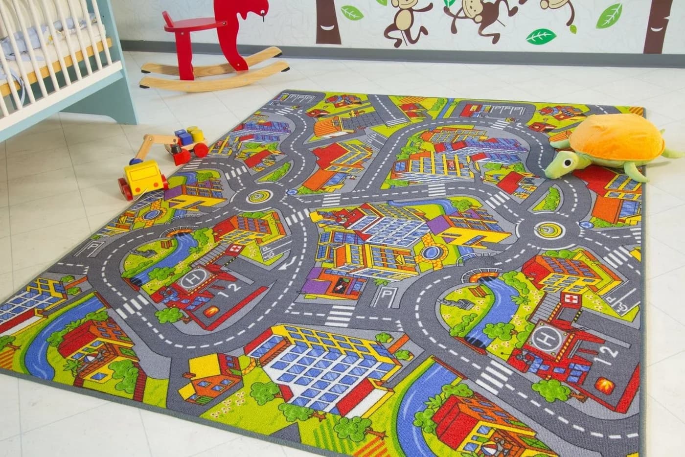 Steffensmeier Kinderteppich City Rechteckig Straßenteppich Kinderzimmer - Bild 2