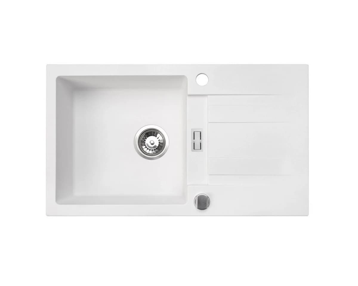 Homeline Granitspüle London Schwarz Grau Beige Grau Inkl. Hahn