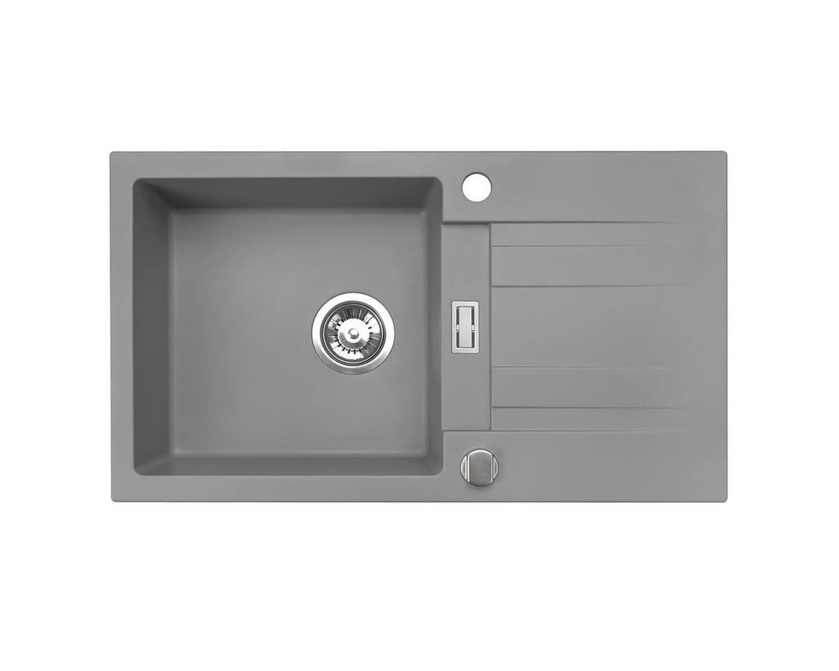 Homeline Granitspüle London Schwarz Grau Beige Inkl. Wasserhahn