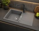 Homeline Granitspüle London Schwarz Grau Beige Inkl. Wasserhahn Bild 3