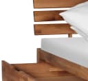 Homeline Eiche Massivholz Doppelbett mit Schublade geölt Modern Bild 3