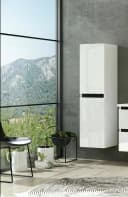Homeline Hängeschrank Weiß Hochglanz Badezimmerschrank Bild 1