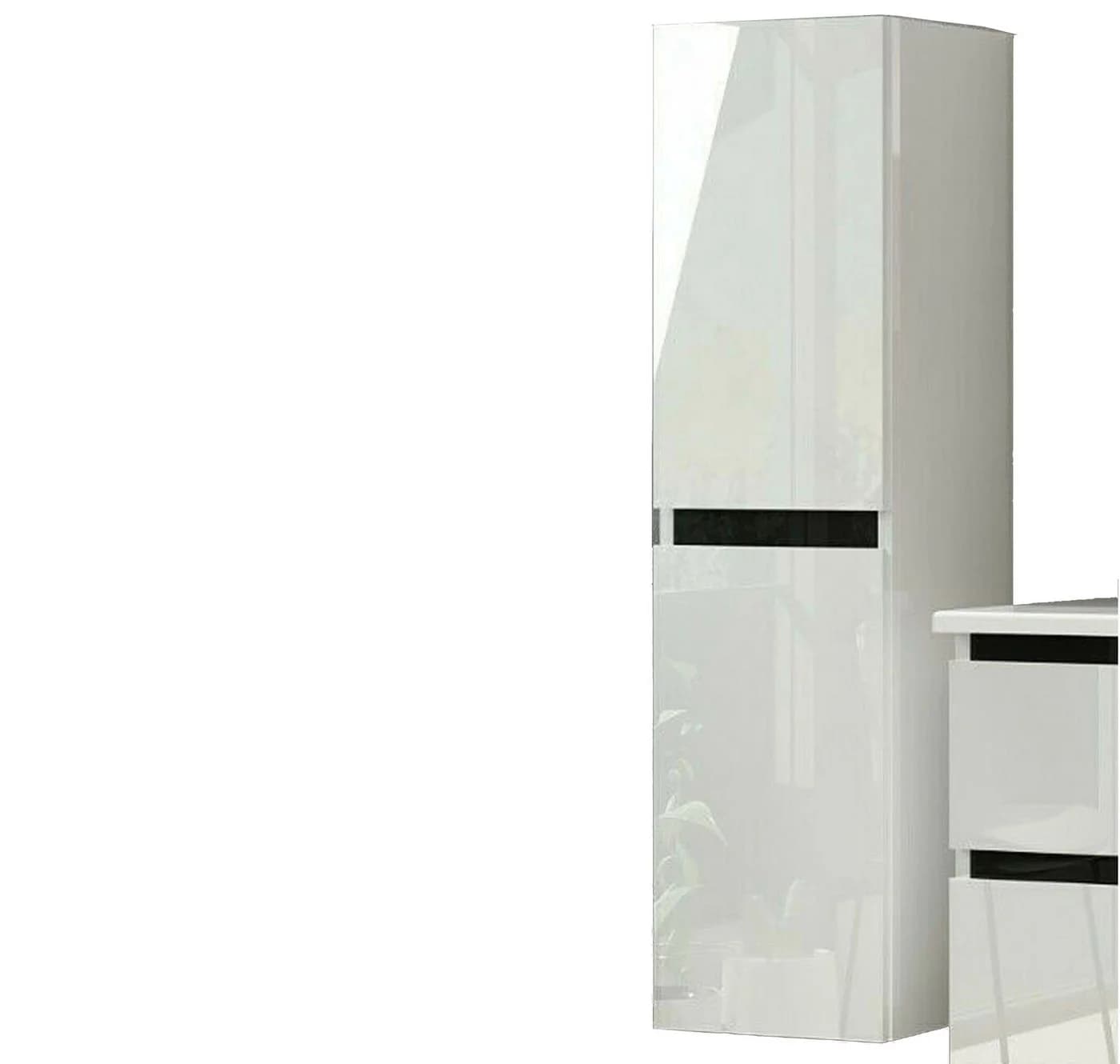 Homeline Hängeschrank Weiß Hochglanz Badezimmerschrank - Bild 2
