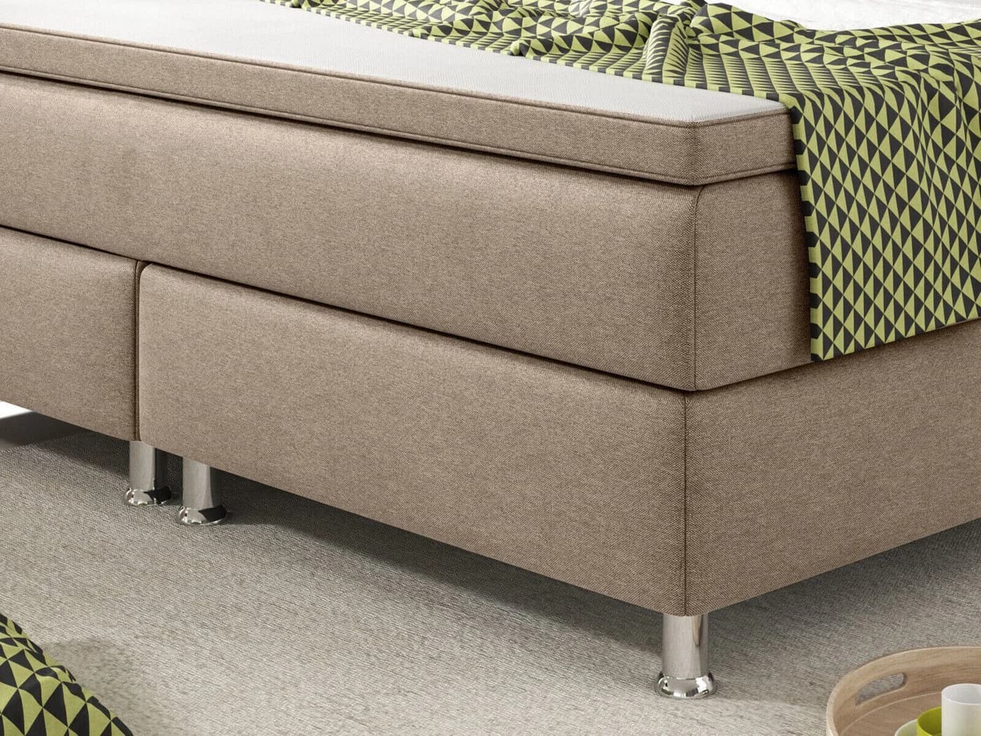 Homeline Boxspringbett 180x200 cm mit Matratze und Topper - Bild 5