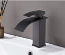 Homeline Badarmatur Waschtischarmatur Schwarz / Chrom Einhebelmischer Bild 2