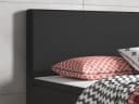Homeline Boxspringbett 90x200 Schwarz Anthrazit mit Topper Bild 4