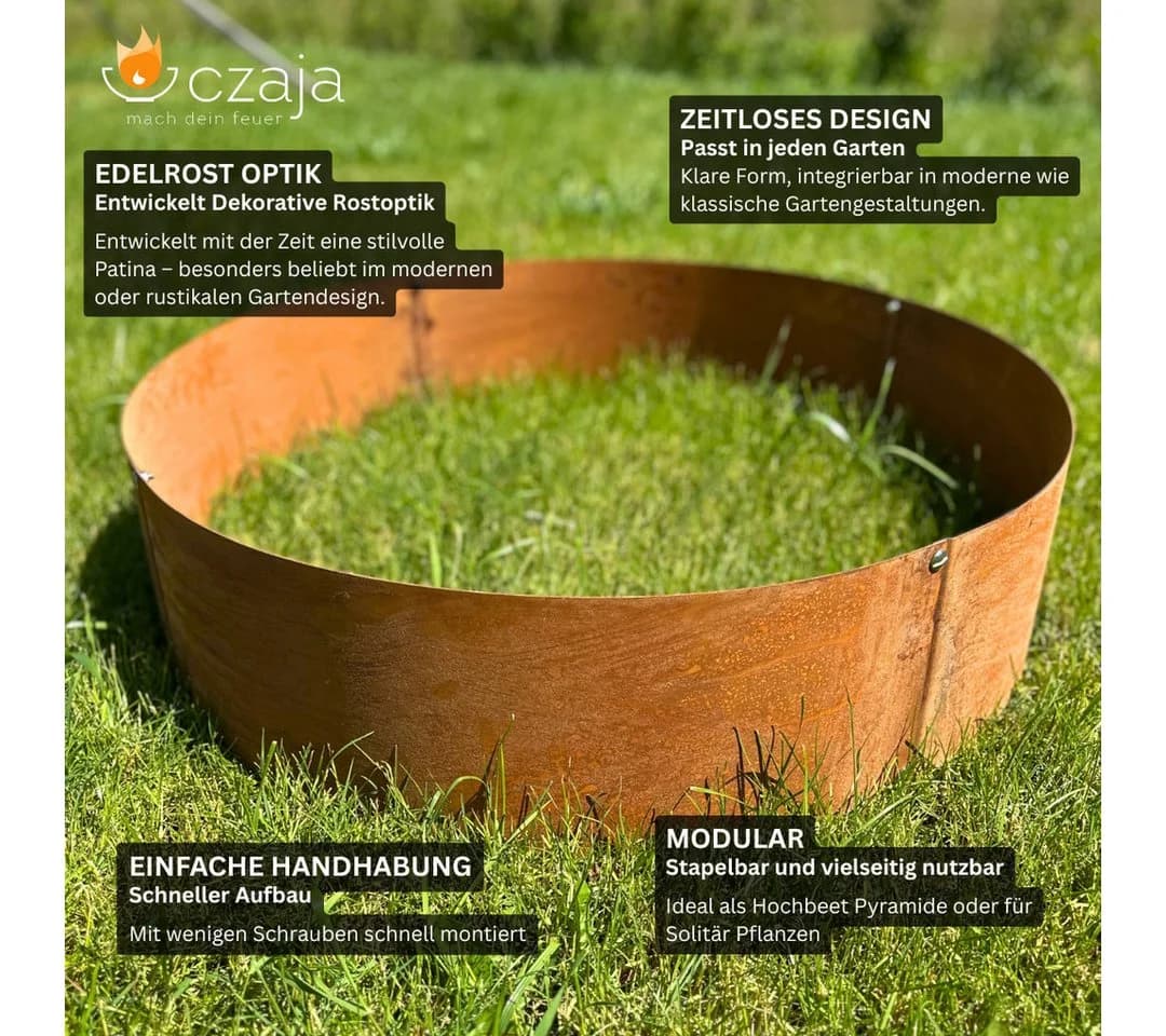 Czaja Pflanzring Ø 60 cm Edelrost Stahl