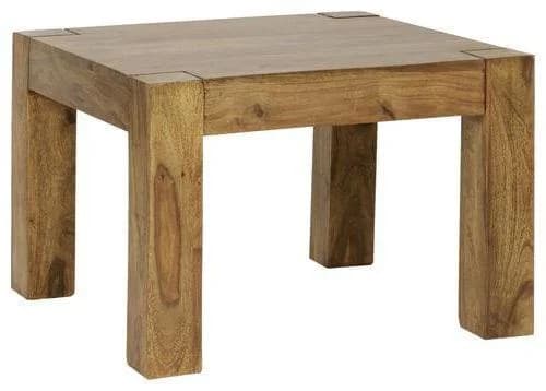 Couchtisch Sheesham Massivholz Braun 60x60x40 cm