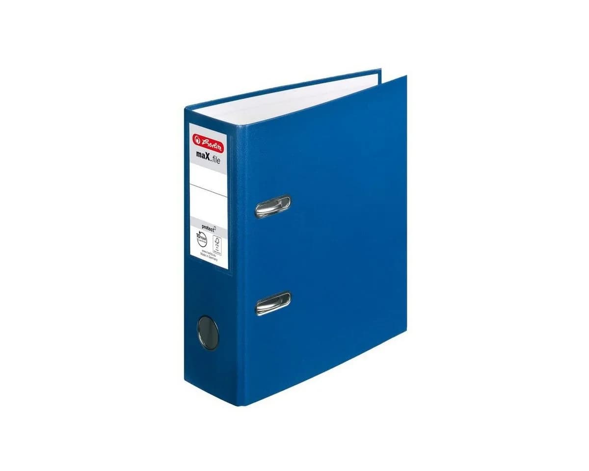 Herlitz Aktenordner DIN A5 80mm Blau - Bild 2