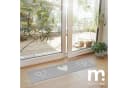 MOCAVI Fußmatte Läufer klein 30x100 Mat Schuhparkplatz Herzen beige Bild 1