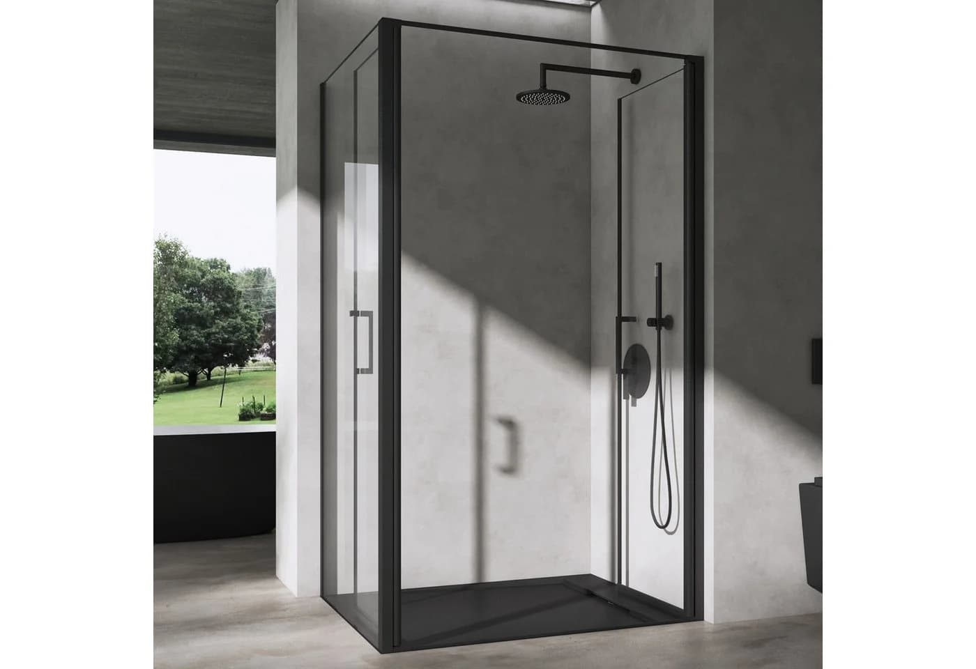 doporro Eckdusche Duschkabine Rav66 Sicherheitsglas 90x75 cm - Bild 3