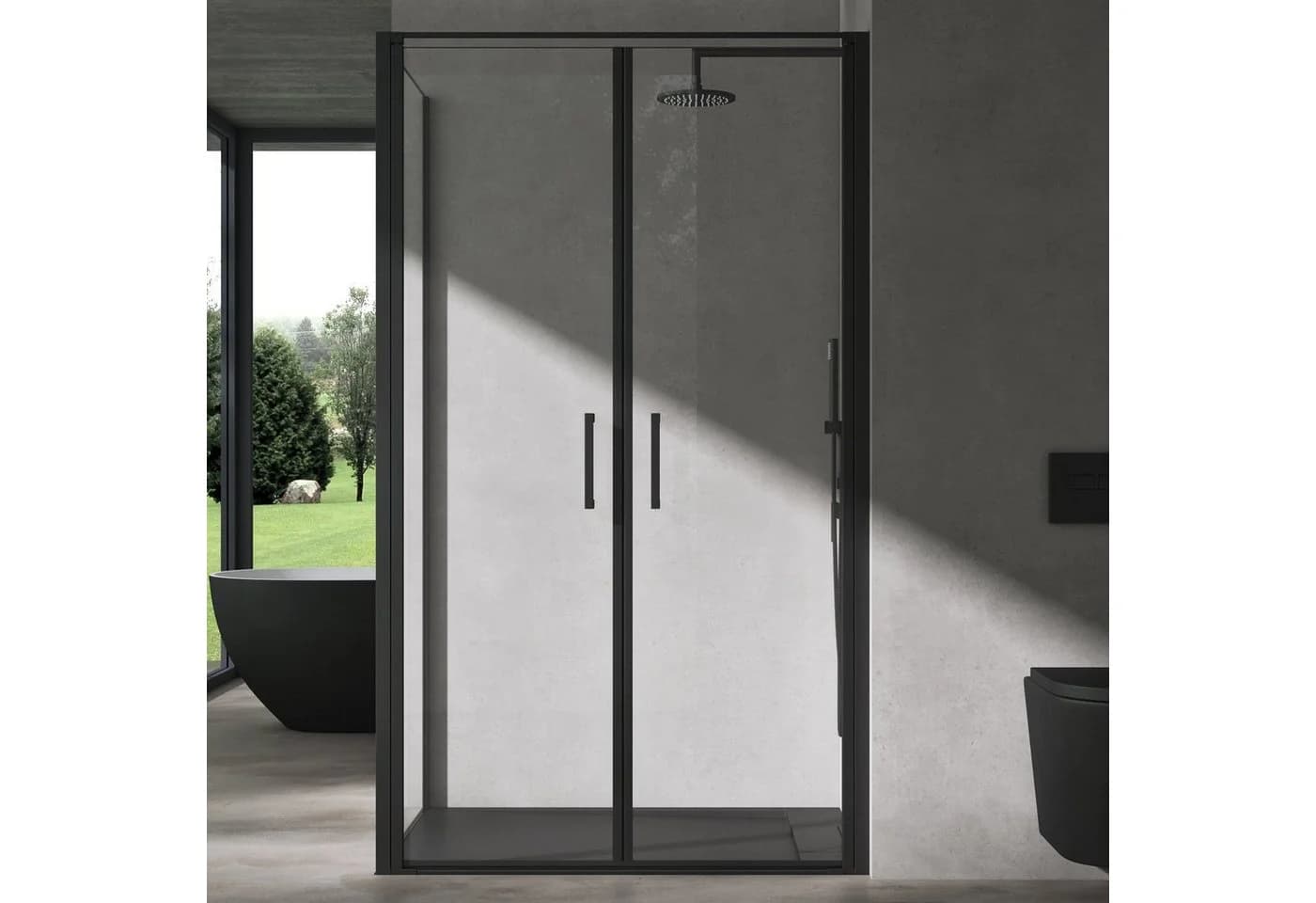 doporro Eckdusche Duschkabine Rav66 Sicherheitsglas 90x75 cm - Bild 4
