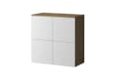 doporro Sideboard Kommode Weiß Matt/Kerneiche Push-to-Open Soft-Close Bild 2