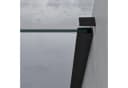 doporro Duschwand Bremen in Schwarz mit Nano ESG-Glas Bild 3