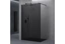 doporro Walk-in-Dusche Duschwand schwarz Profil Nano Glas, Einscheibensicherheitsglas Bild 1