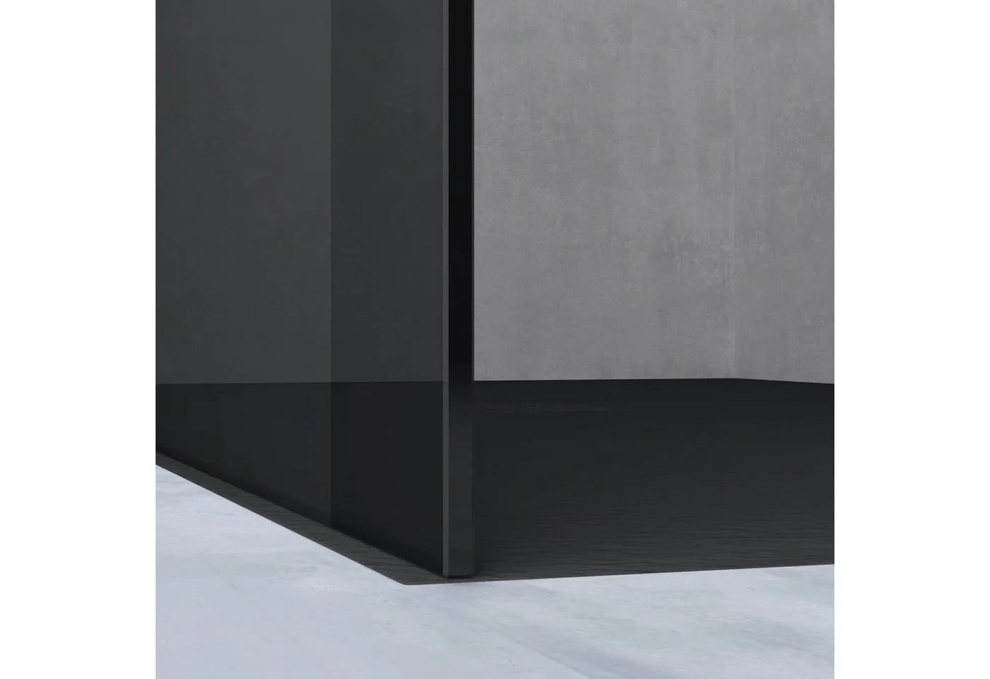 doporro Walk-in-Dusche Duschwand schwarz Profil Nano Glas, Einscheibensicherheitsglas - Bild 4