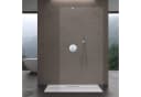 doporro Walk-in-Dusche Duschwand mit ESG-Sicherheitsglas & Edelstahl Bild 1