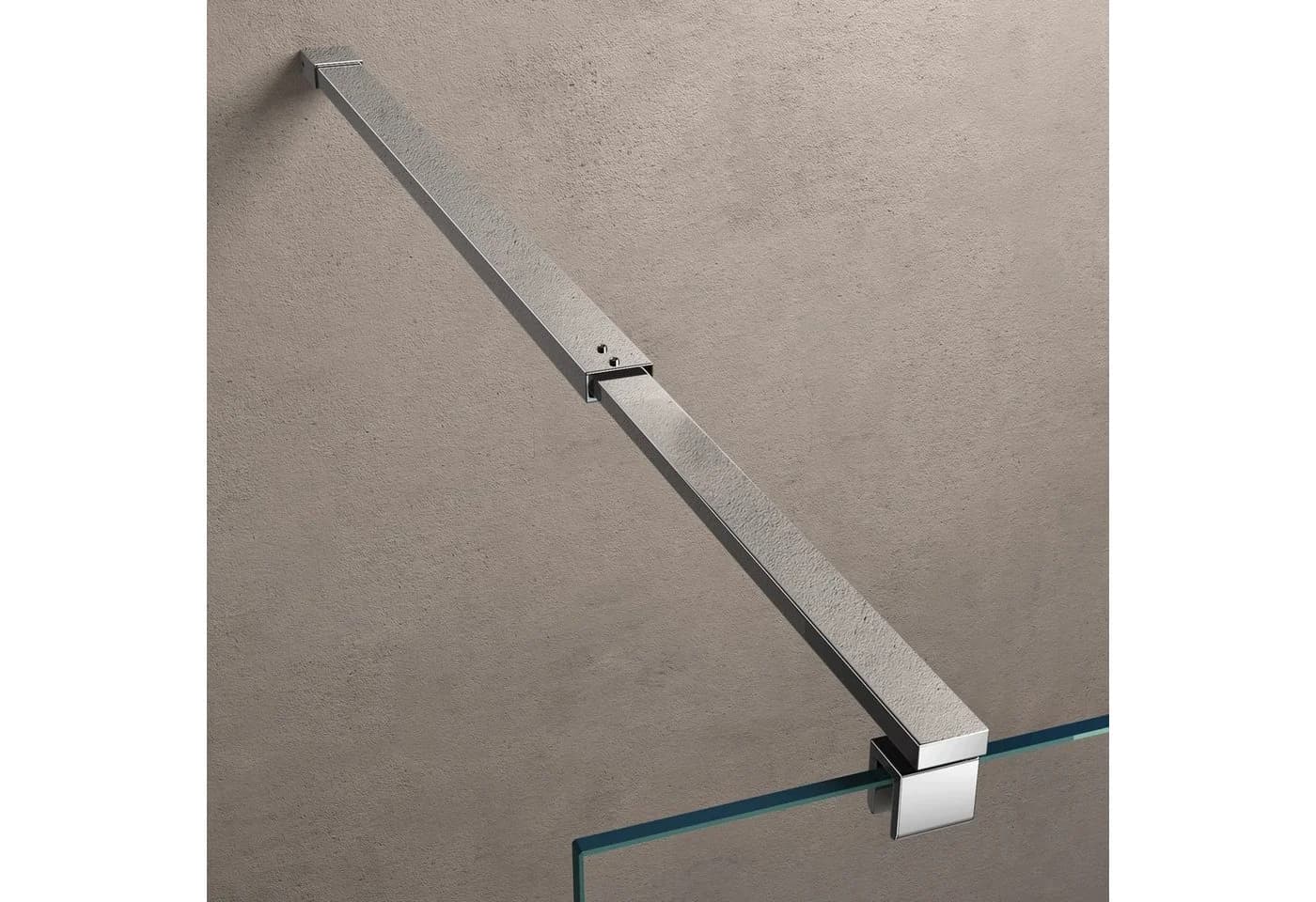 doporro Walk-in-Dusche Duschwand mit ESG-Sicherheitsglas & Edelstahl - Bild 3