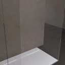 doporro Walk-in-Dusche Duschwand mit ESG-Sicherheitsglas & Edelstahl Bild 4