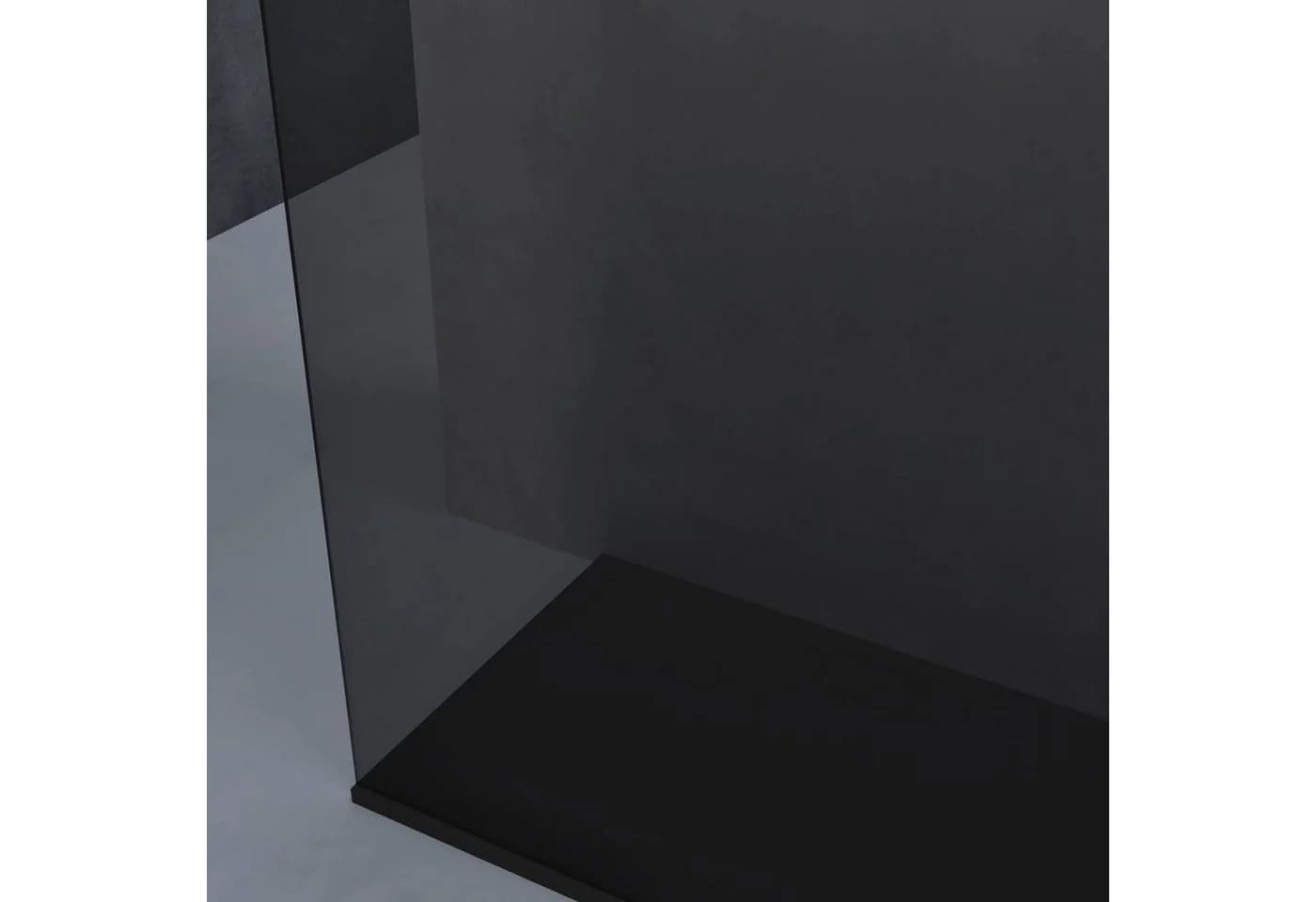 doporro Walk-in-Duschwand 10mm ESG-Glas Schwarz - Bild 4