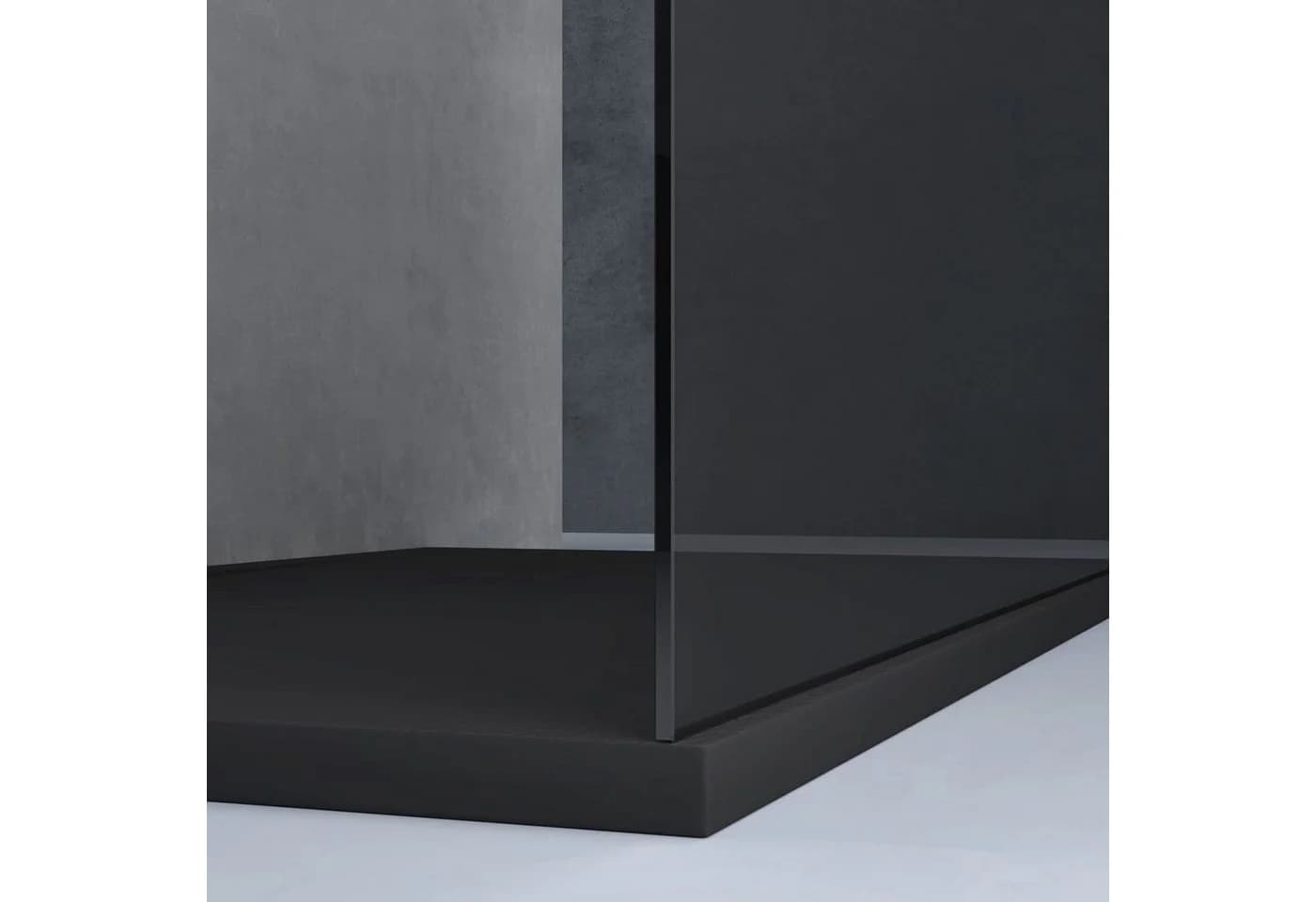 doporro Walk-in-Duschwand 10mm ESG-Glas Schwarz - Bild 5