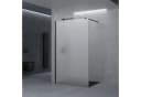 doporro Walk-in-Dusche Duschwand schwarz Profil Nano Glas ESG Bild 1