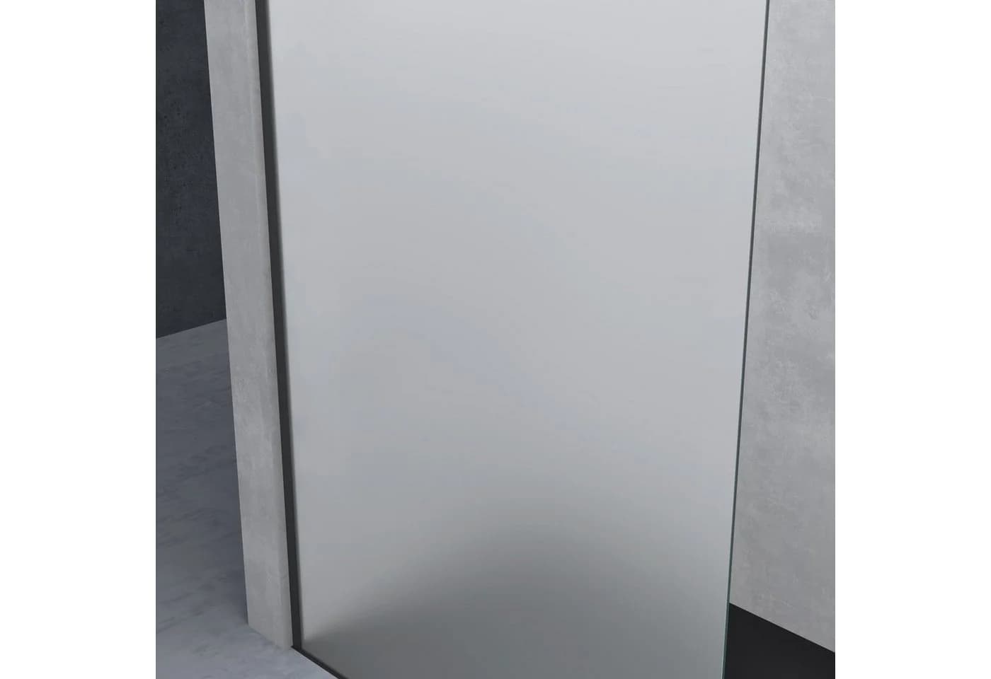 doporro Walk-in-Dusche Duschwand schwarz Profil Nano Glas ESG - Bild 3