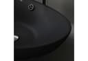 doporro Aufsatzwaschbecken Oval Keramik Br818 Nano-Versiegelung Matt Schwarz Bild 5