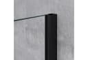 doppo Eckdusche Duschkabine Schiebetür 8mm ESG Schwarz 195x110x70cm Bild 5