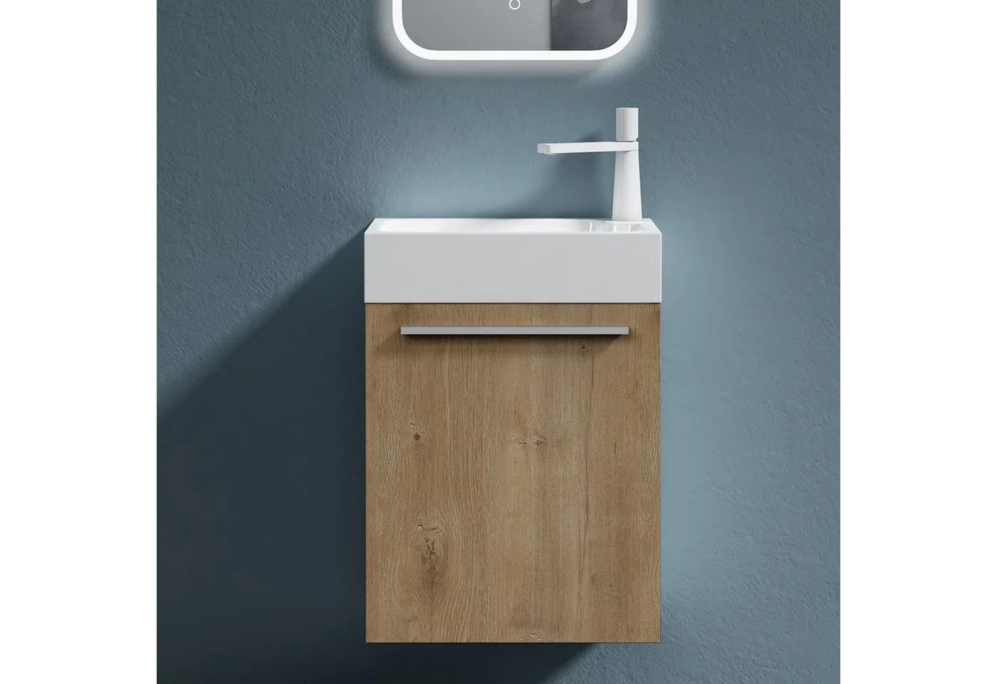 dopporro Badmöbel-Set Pisa02 mit Waschbecken & SoftClose Unterschrank