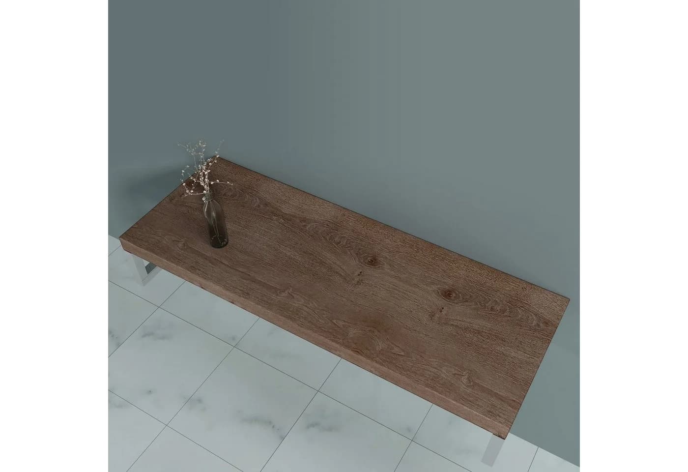 doporro Waschtischplatte Eiche Badezimmer Holzkonsole - Bild 5
