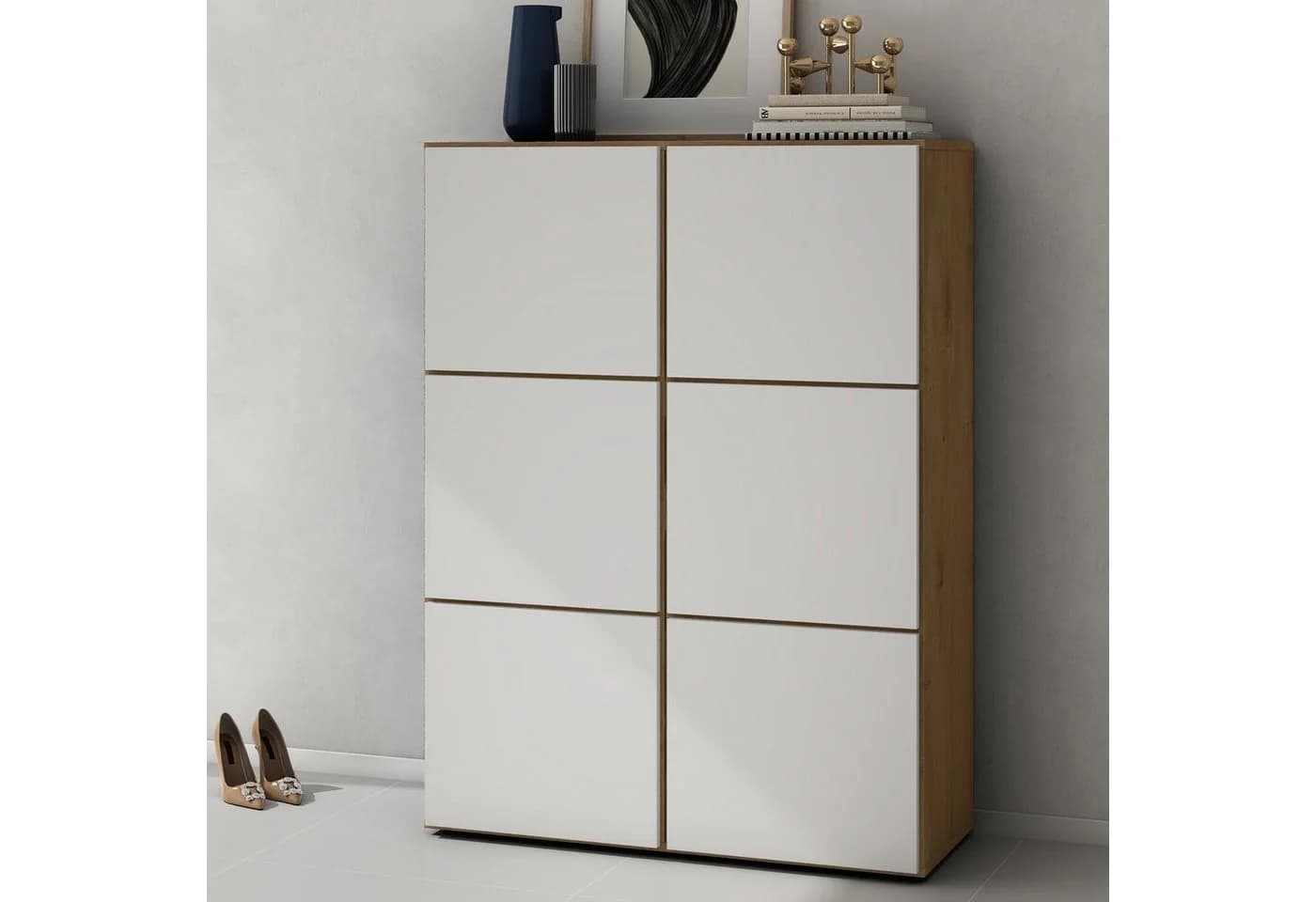 doporro Schuhschrank Schuhregal Schuhkipper mit 3 Fächern - Bild 5