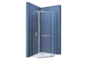 dopporro Fünfeckdusche 80x80 cm ESG Glas Easy-Clean Bild 2