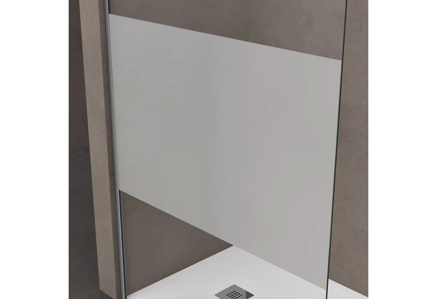 doporro Duschwand Bremen 8mm ESG Glas Edelstahl Stabilisator - Bild 3