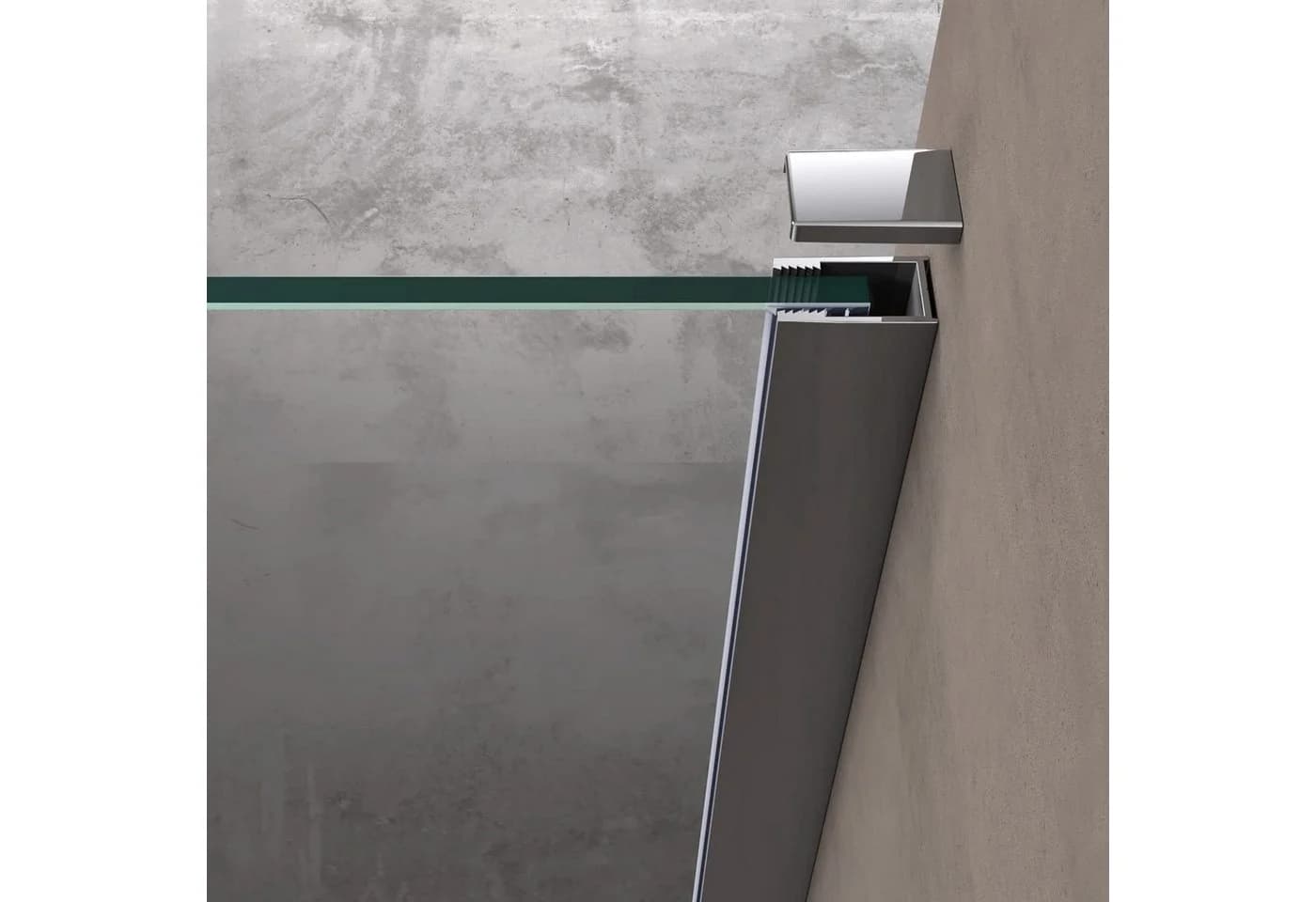 doporro Walk-in-Dusche Duschwand ESG 10mm NANO-Beschichtung - Bild 4