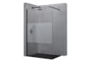 doporro Duschwand Schwarz ESG-Glas Nano Bild 2